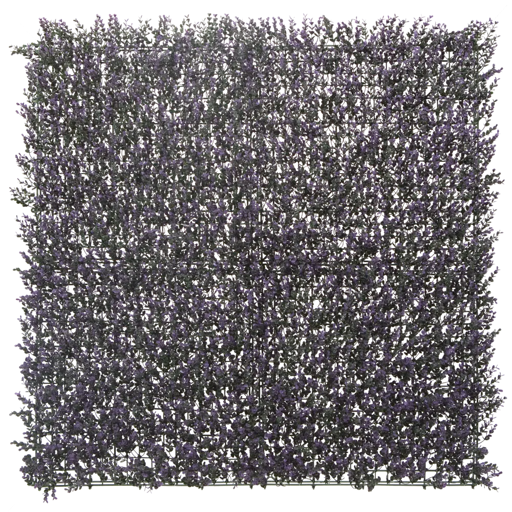 NATERIAL Декоративная стена Лаванда - искусственная зеленая изгородь 1х1 м 87654160