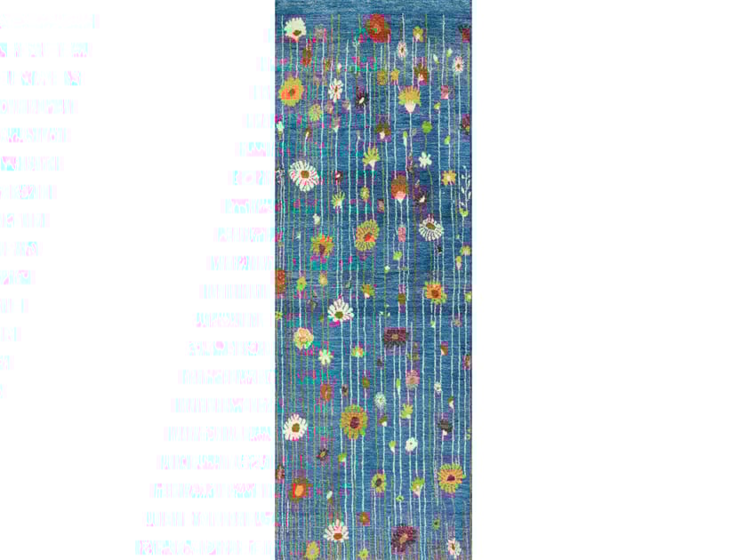 Прямоугольный шерстяной цветочный ковер Zollanvari Flower Meadow ARCH-00111314