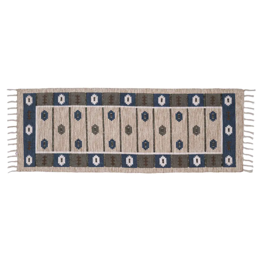 Коврик грязезащитный KREAFORTA Cauvery 60x180 см хлопок цвет бежевый STLM-2129687 - Вид №1