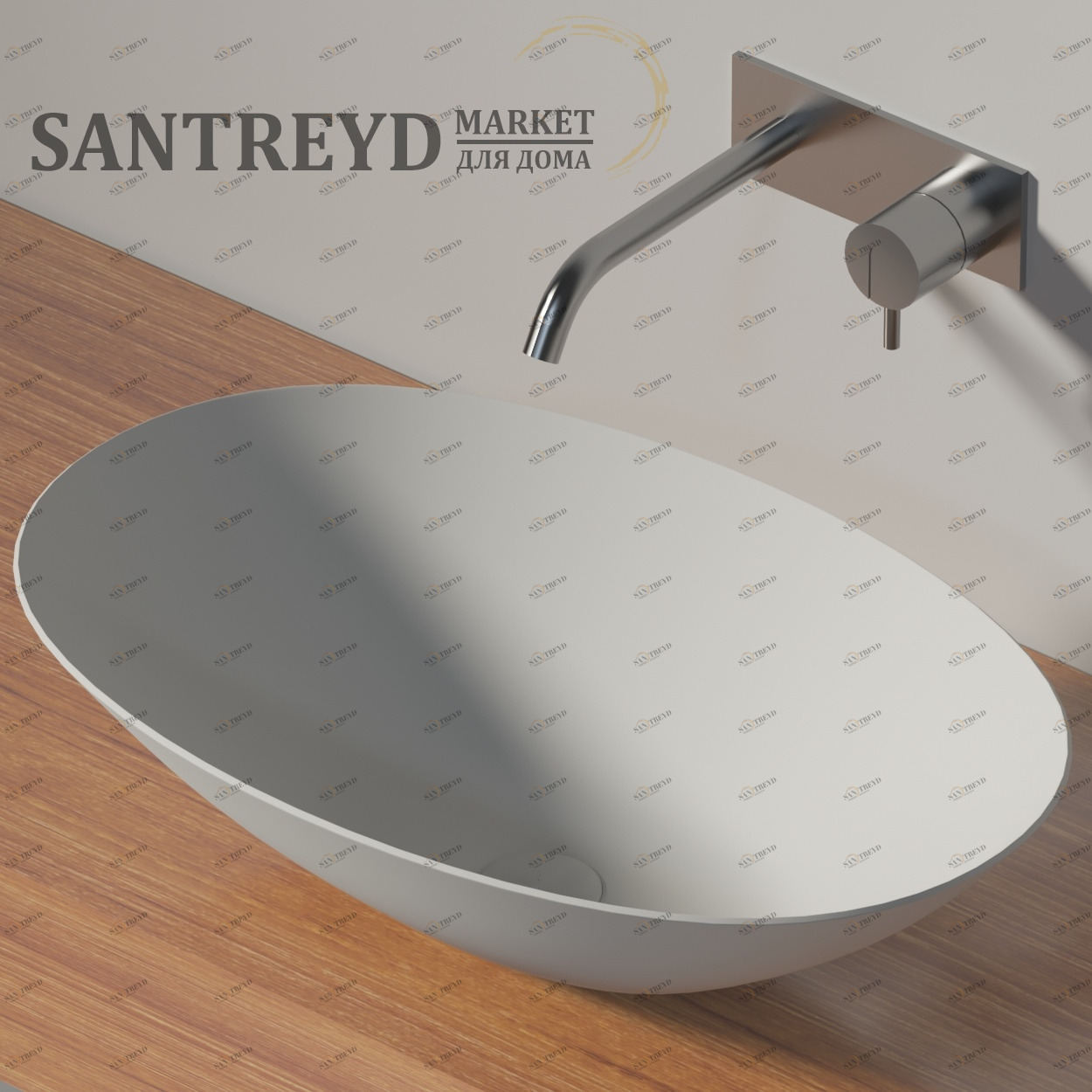 VELO54SERENA Накладная раковина на столешницу  овальная Antoniolupi 