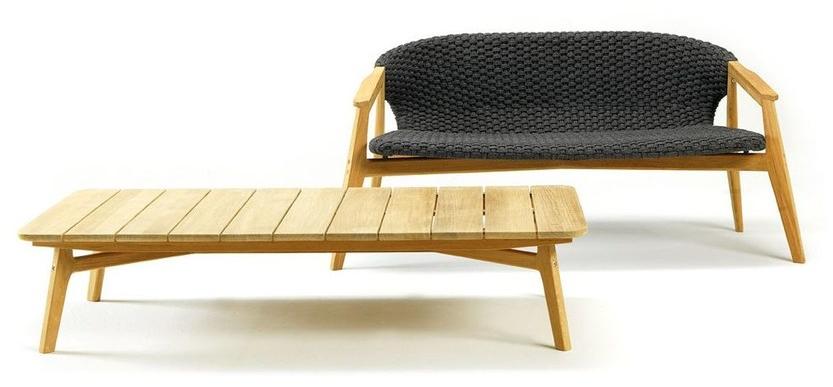 Ethimo Прямоугольный столик для сада из тика Knit Knitbr01 - Вид №4