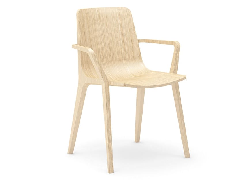 Деревянный стул с подлокотниками Infiniti Seame ARCH-00095183