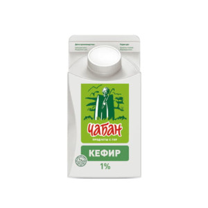 Кефир 1% Чабан 450 г БЗМЖ