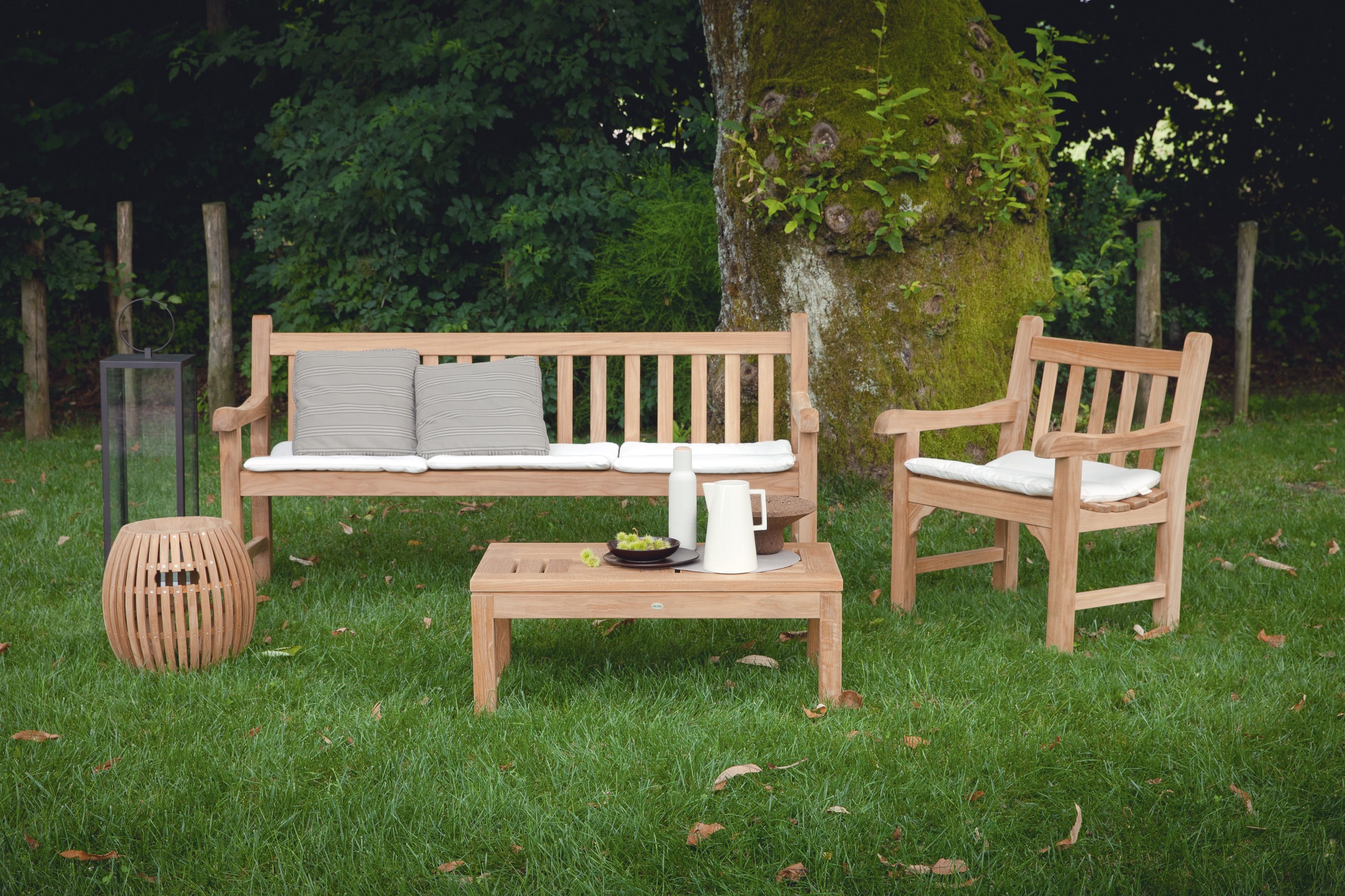 Садовая скамейка из тикового дерева с подлокотниками Unopiù Chelsea ARCH-00071320 - Вид №7