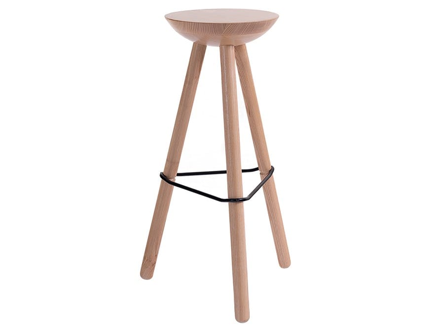 Деревянный табурет с подставкой для ног Askia TRIBUT ARCH-00076816 - Вид №6