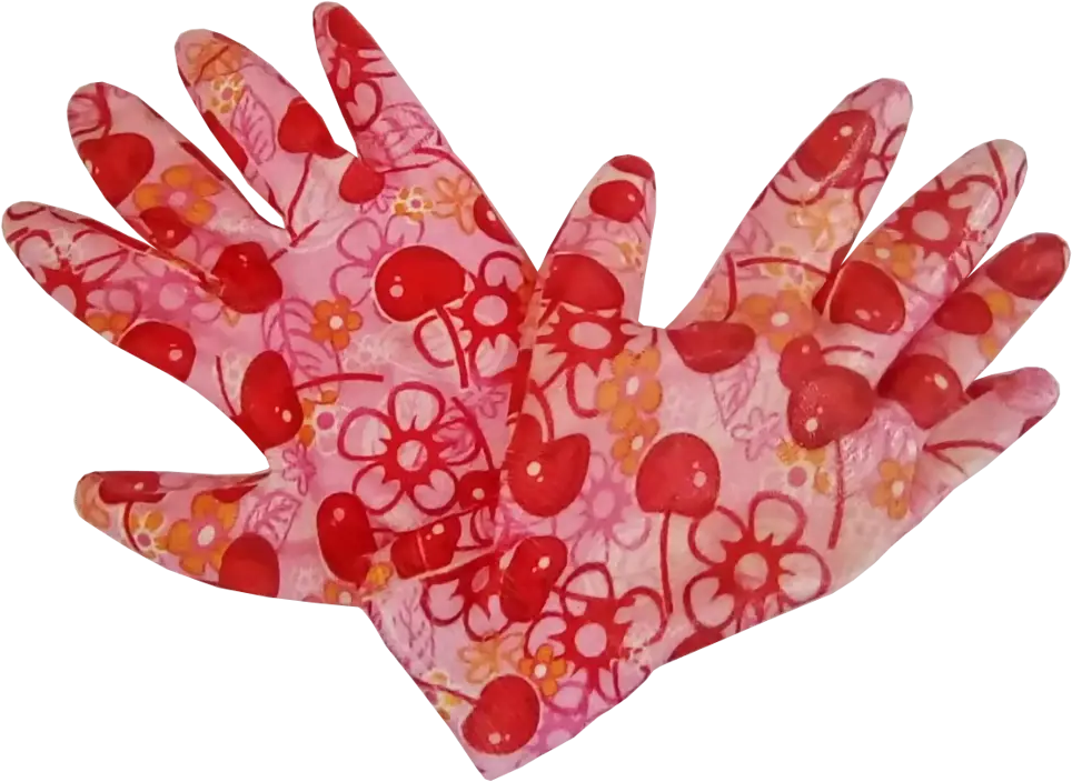 Садовые перчатки GARDEN FLOWERS с нитриловым покрытием для точных работ 82842738