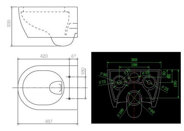 NC2037 Унитаз SSWW NC - Вид №1