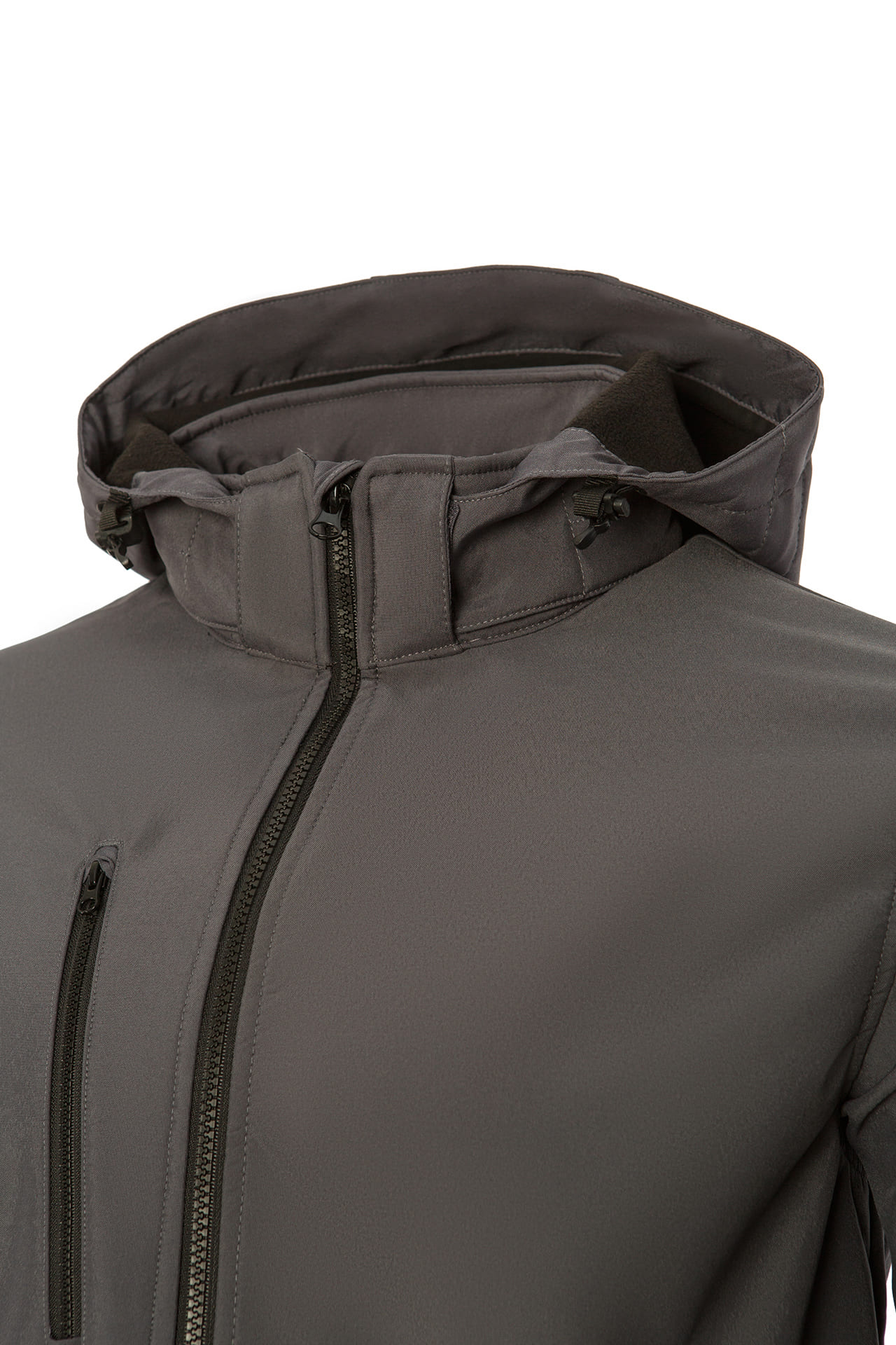 5042161 Куртка РЕГАТТА ПРОФЕШИОНАЛ ВЕНТУР софтшел серо-черная  Демисезонная одежда размер S (40-42) Спецодежда  - Вид №5