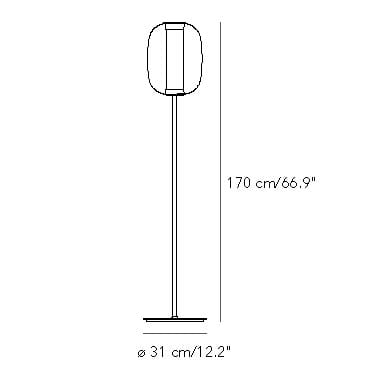 Светодиодный торшер из стекла и металла FontanaArte Меридиан ARCH-00081666 - Вид №5