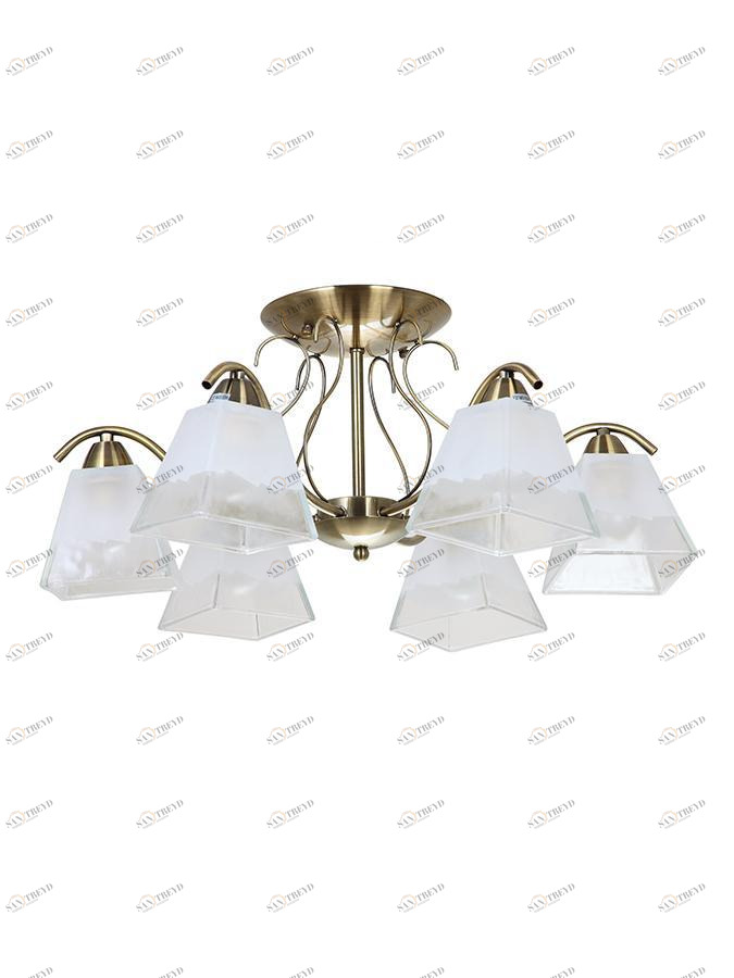 Потолочная люстра Vitaluce V3531/6PL белая VITALUCE ДИЗАЙНЕРСКИЕ 220586 Белый 