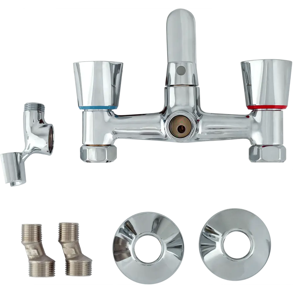 Смеситель для ванны Vidima Modern BA317AA двухвентильный цвет хром STLM-2185604 - Вид №2