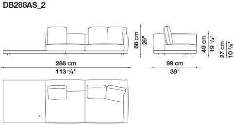 B&B Italia Кожаный диван Dock sun-id-1441060 - Вид №92