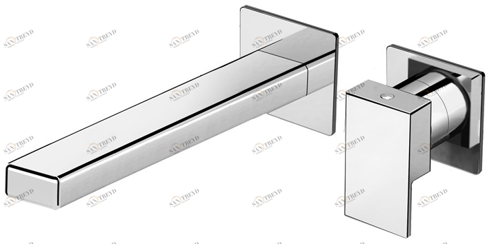 Fir Italia Смеситель для умывальника настенный из латуни Kelio 63 6318208