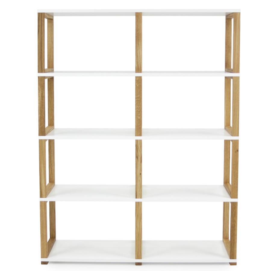 Стеллаж Tenzo Art, 156x120x36 см, дуб, белый 2324001 - Вид №4