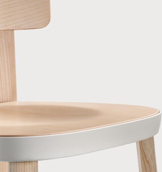 Pedrali Высокий табурет из ясеня со спинкой Folk 2936 - Вид №3