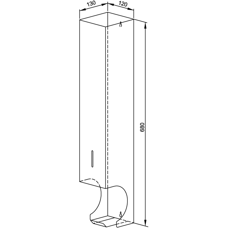 728168 Контейнер для хранения рулонов туалетной бумаги WP168 WAGNER_EWAR A-LINE Wagner Ewar  - Вид №1