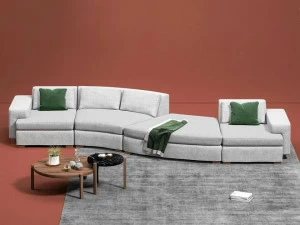 DE.CI Изогнутый модульный диван из ткани Claw