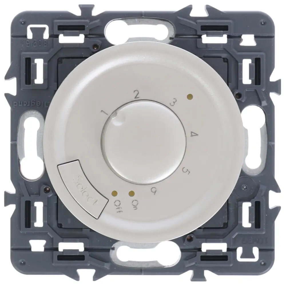 Терморегулятор для теплого пола Legrand Celiane механический, цвет титан STLM-2125994