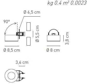 AXOLIGHT Настенный светодиодный светильник Favilla sun-id-1430670 - Вид №1