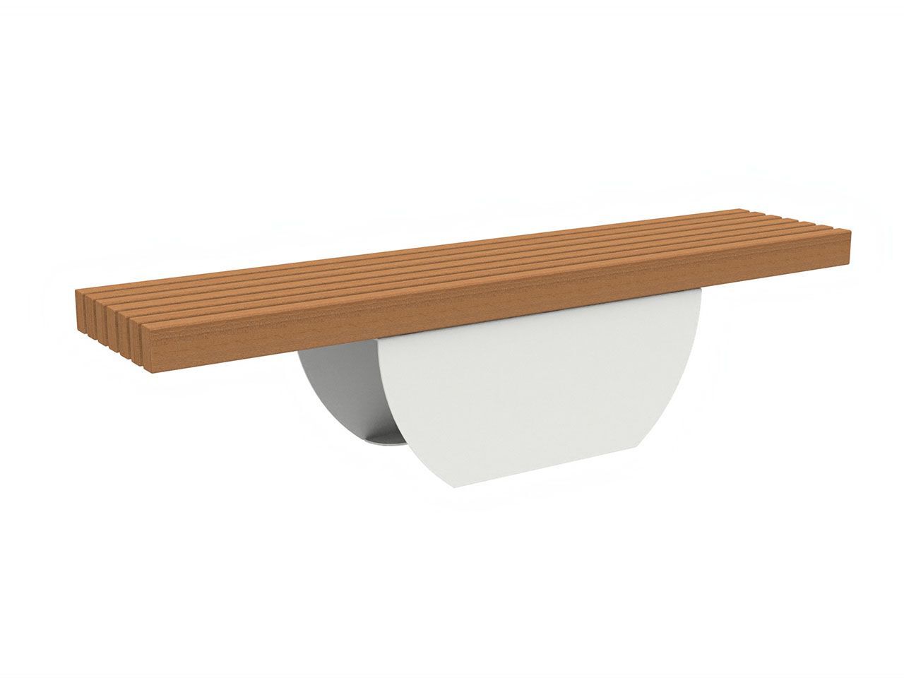 Стальная и деревянная скамья Lazzari ECLISSE ARCH-00068840 - Вид №11