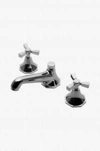 RDLS01 Низкопрофильный смеситель для унитаза Roadster с тремя отверстиями и металлическими трехспицевыми ручками Waterworks