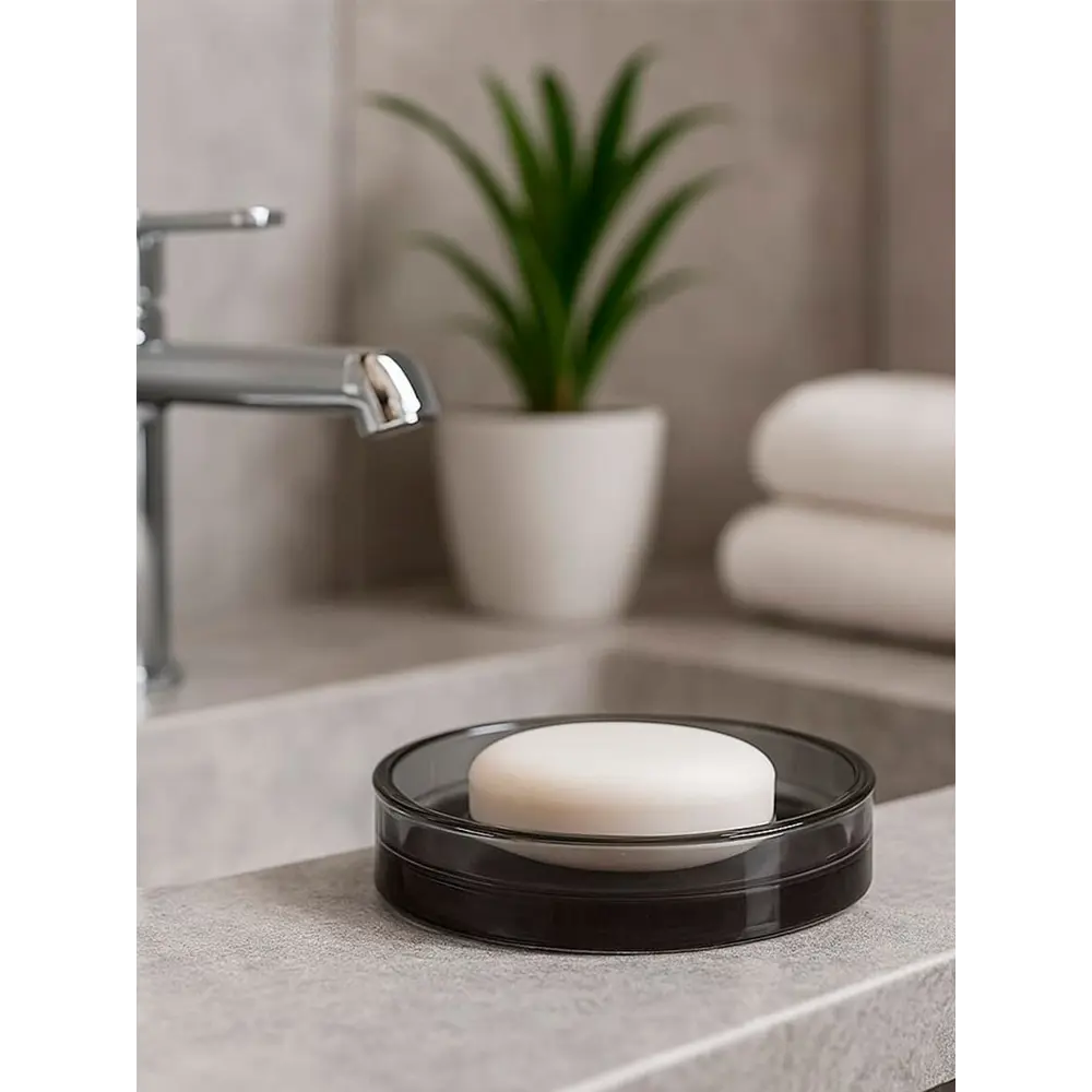 Мыльница симпл стекло серый Santreyd STLM-2071256 - Вид №3