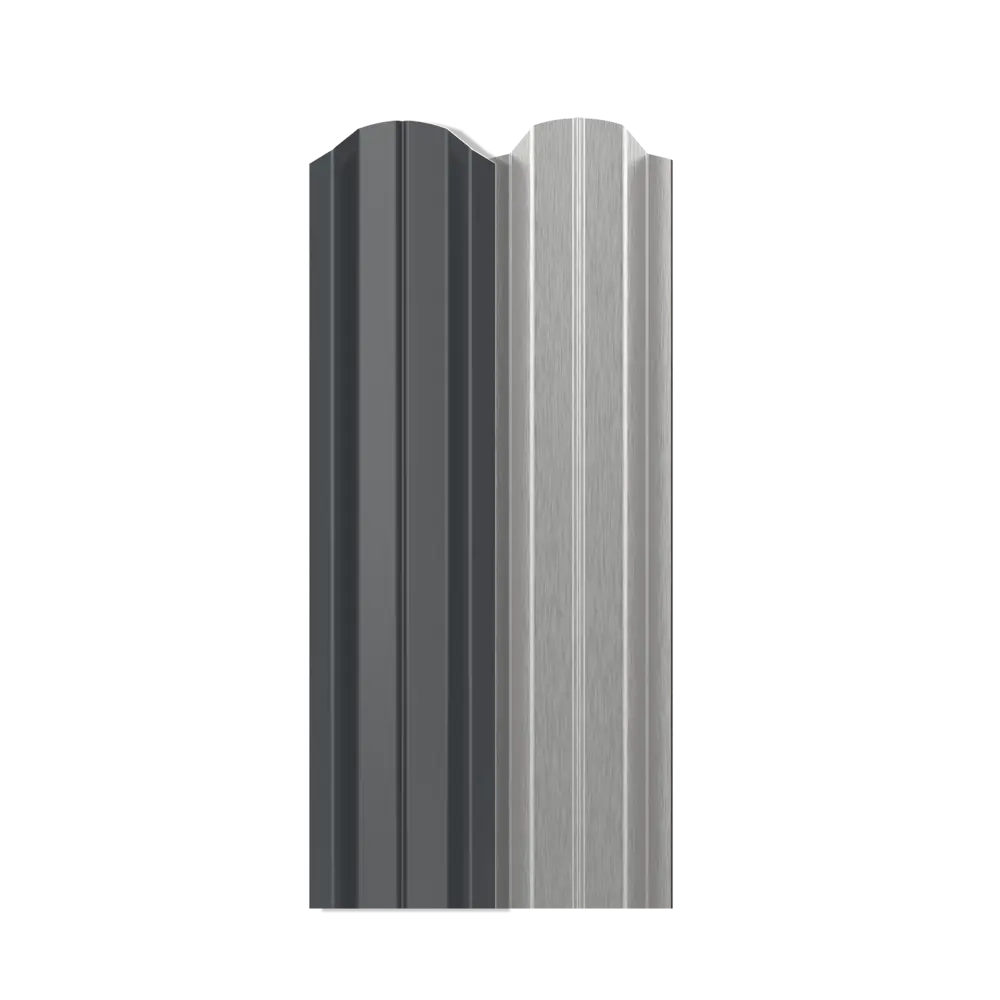 ВЕГА Штакетник металлический ЭКО-М темно-серый для элегантного забора 89414763 STLM-1569385 - Вид №2