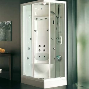 Душевая кабина угловая с гидромассажем и паровой баней Box Kenzo Top