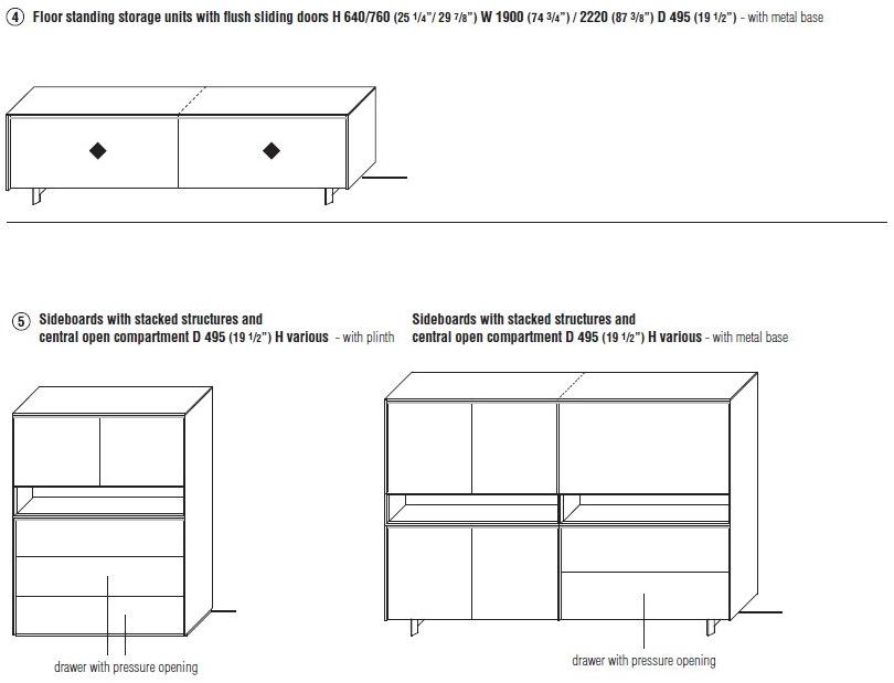 Molteni & C. Комод из дерева с ящиками Pass-word evolution sun-id-1451817 - Вид №4