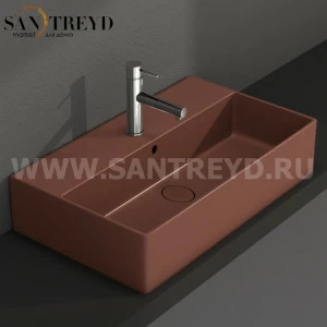 IN061MT Подвесная раковина настенная прямоугольная Ceramica Globo T-EDGE