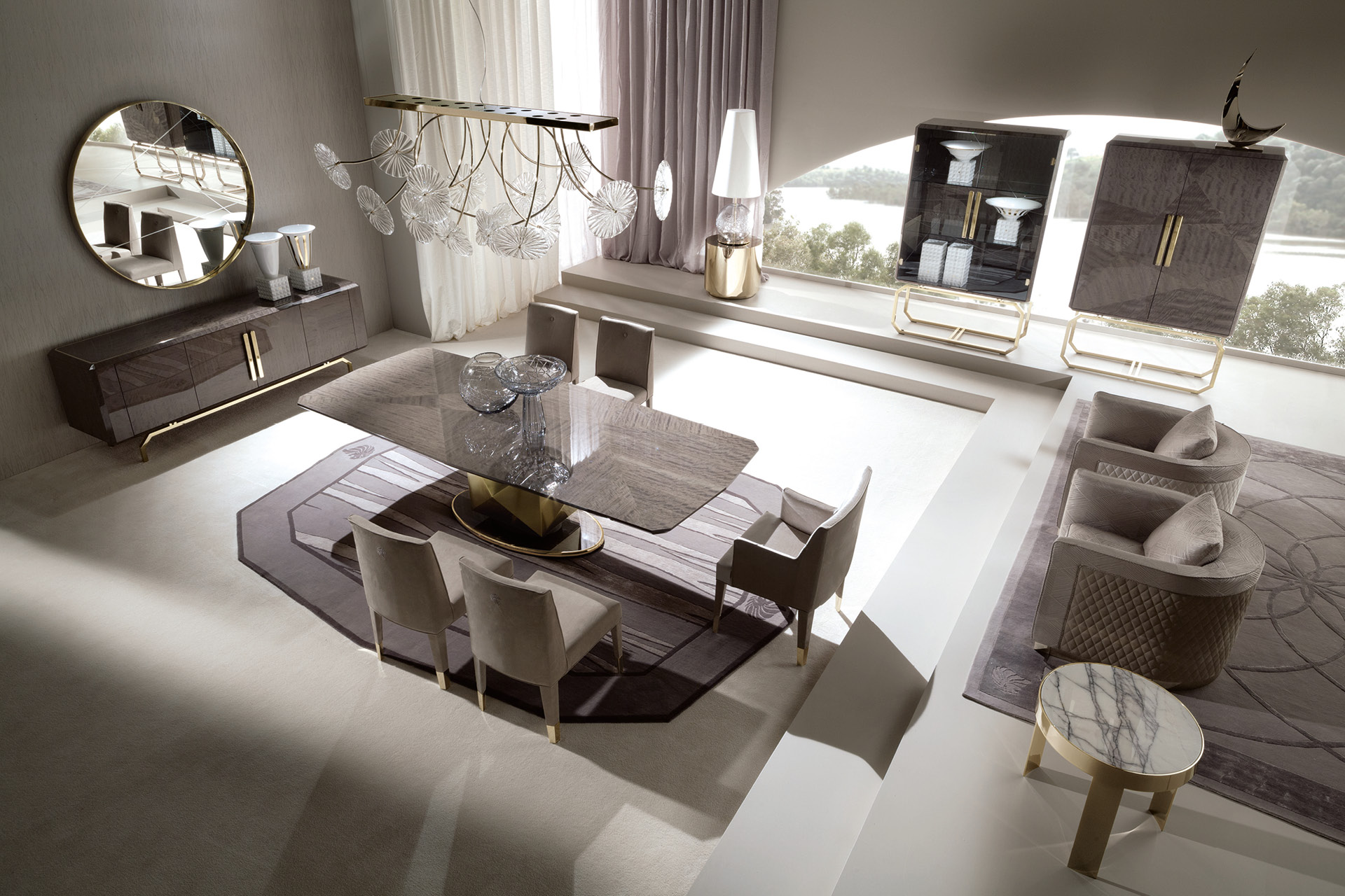 5958 Infinity витрина с деревянными дверками - giorgio collection - Вид №1