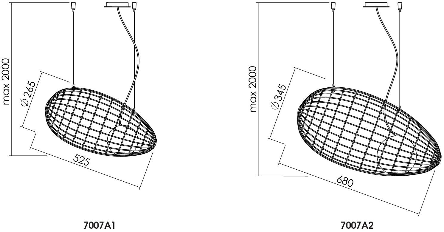 NEXO LUCE Светодиодный подвесной светильник из стали Oxen pendant lamp 7007a1 / 7007a2 - Вид №7