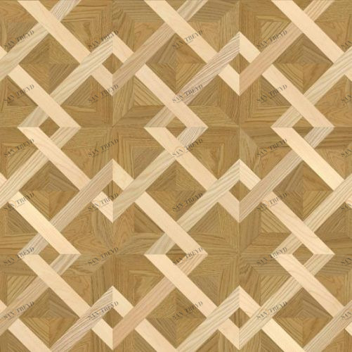 Художественный паркет Da Vinci Щитовой 26-328 Дуб (Гладкая) 500х500 мм 26010328