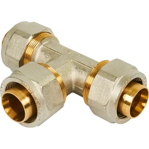 Тройник Stout 32 мм латунь SFS-0009-000032 82306080 STLM-2132386