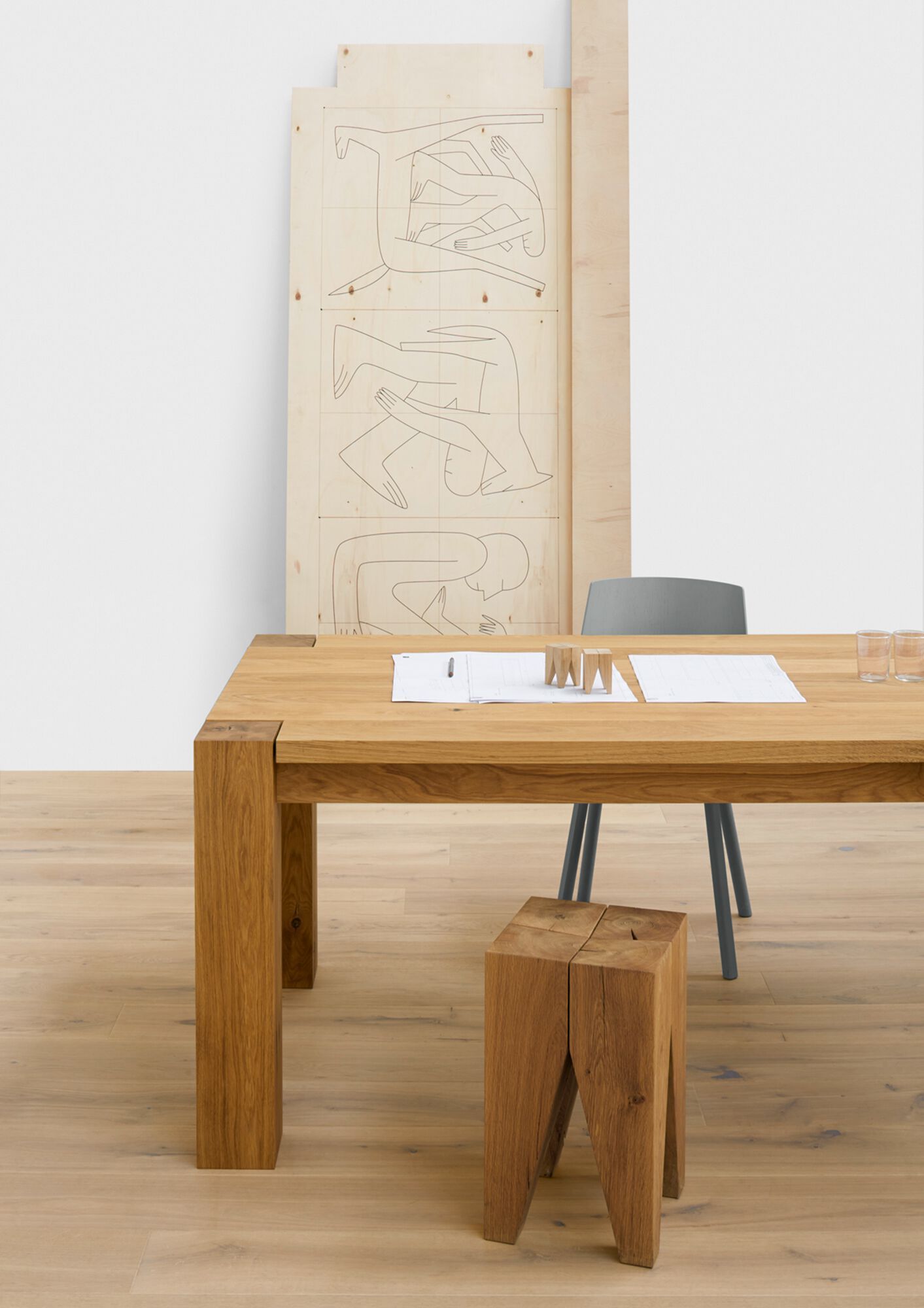 Табурет из массива дерева e15 BACKENZAHN™ ARCH-00066592 - Вид №23