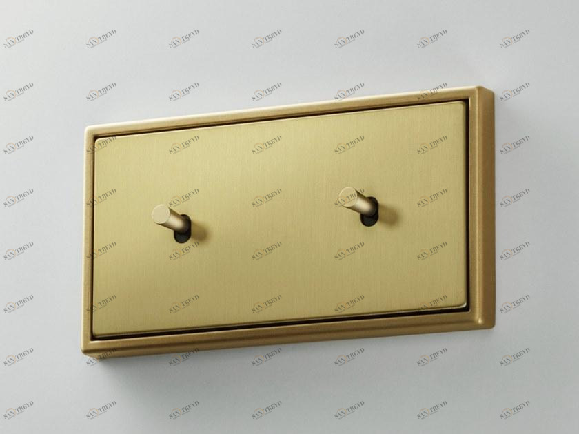 JUNG 2x латунный переключатель Ls 1912 sun-id-1405563