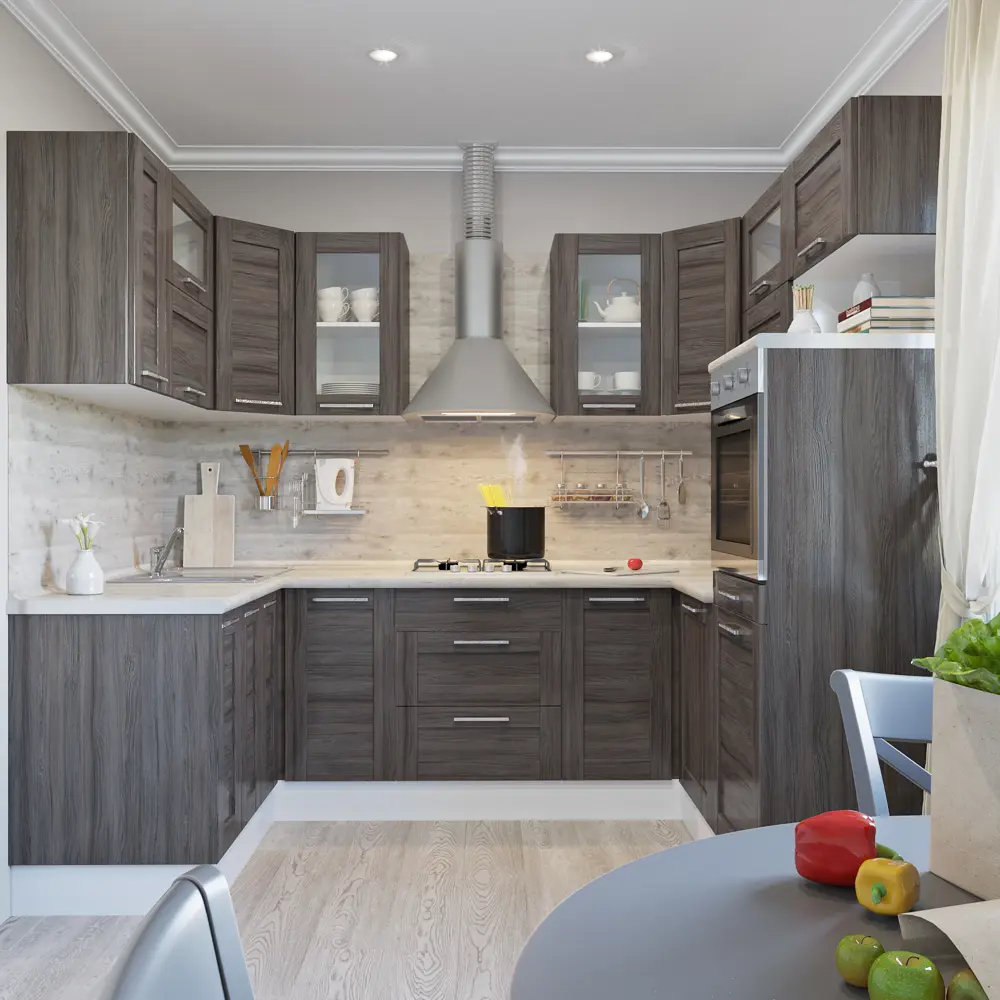 Дверь для шкафа Delinia «Фрейм тёмный» 33x92 см, ЛДСП, цвет коричневый Фрейм темный STLM-2202992 - Вид №2