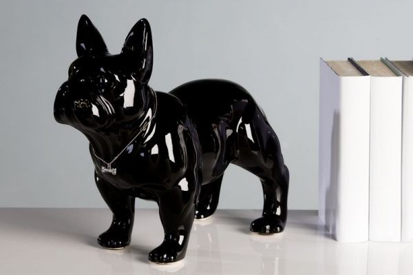 96372 Casablanca, керамическая фигурка "Бульдог", цвет черный Santreyd 