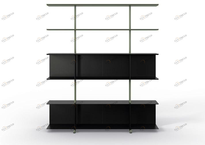 Systemtronic Самонесущий книжный шкаф открытого типа из экструдированного алюминия Wing sun-id-1513942