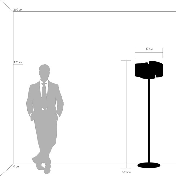 Торшер PITTORE Серебро 811730 LIGHTSTAR  016192 Хром  - Вид №1