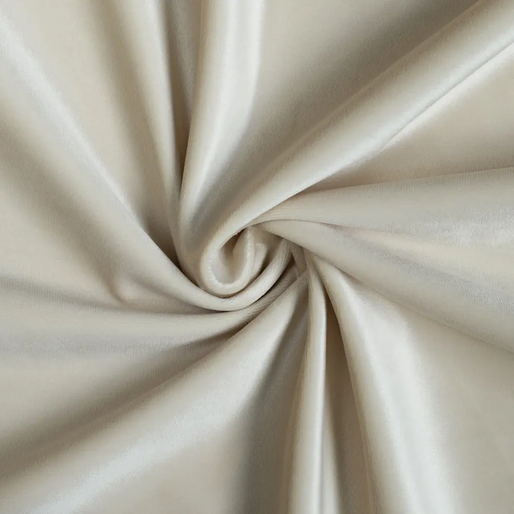 Ткань 1 м/п бархат 300 см цвет молочный теплый GARDEN STLM-2111203