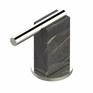 G3U-50/4/VG Переключатель набортный 2 входа 3/4", один выход 3/4"и один выход 1x1/2" Thg-paris Montaigne marbre Leonardo Grey с рукоятками Никель