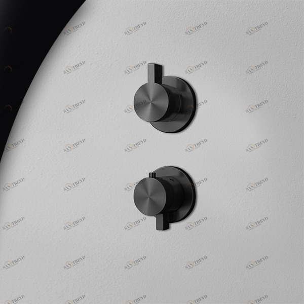 Термостат для душа карбон TOOX Radomonte TER3C