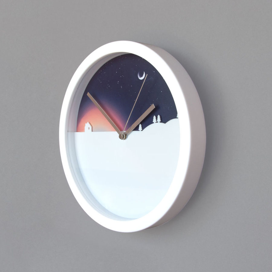 SK CLOCK DN1 Часы настенные day and night с цветным циферблатом Suck UK  - Вид №4