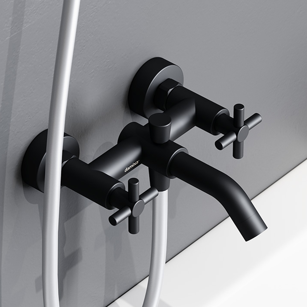 241000000 Black смеситель для ванны/душа Damixa Neo Classic  - Вид №5