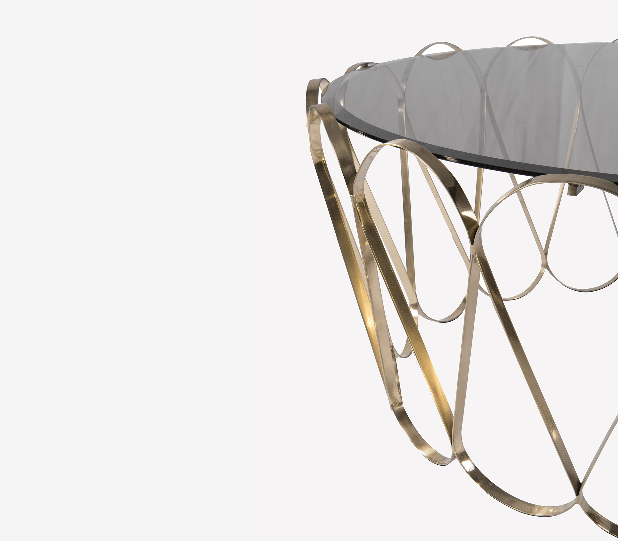 0-072 Золотой центральный стол Водолей Boca Do Lobo  - Вид №1