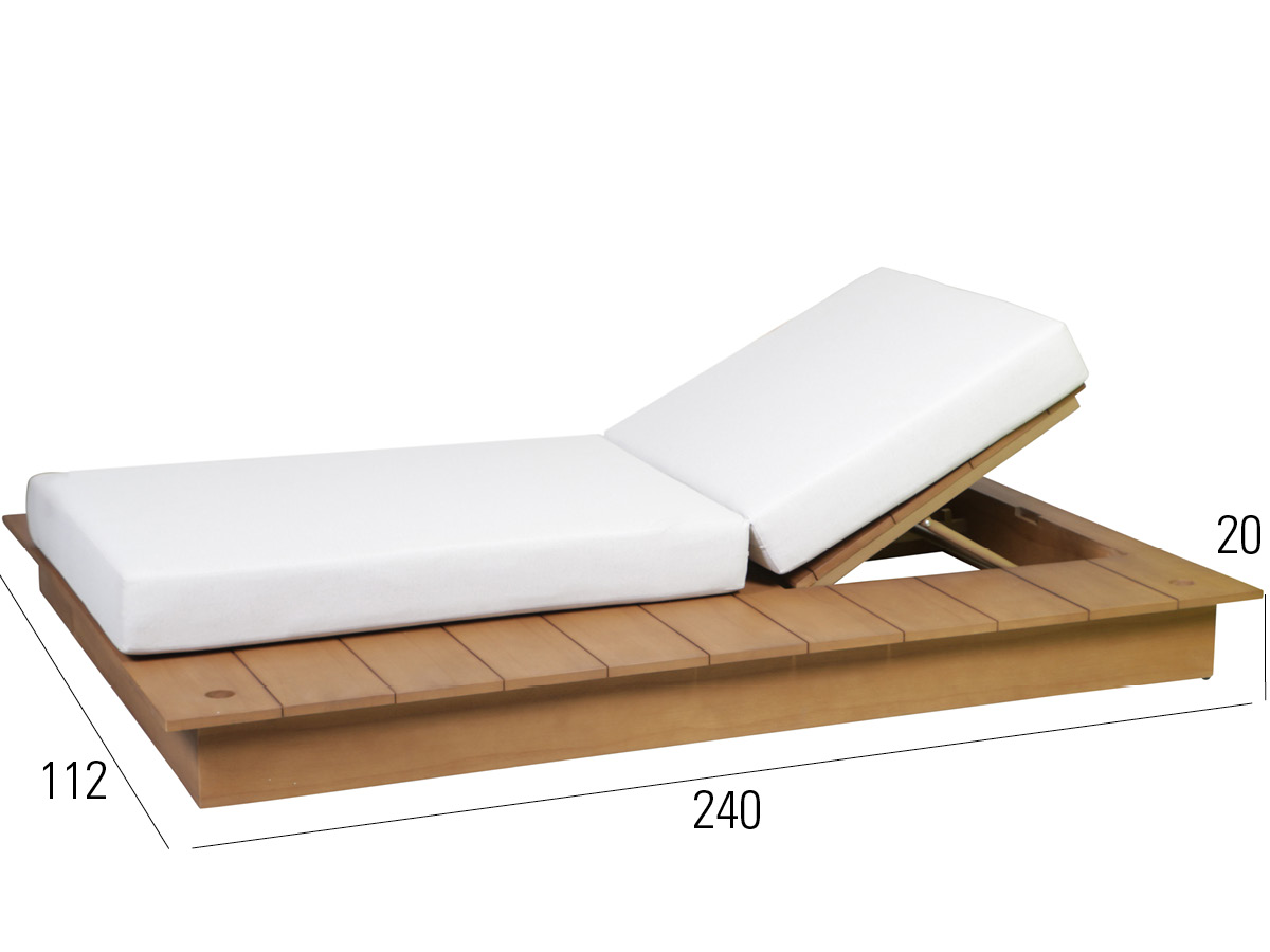 72.00.0717 Односпальная кровать La Villa Daybed right borneo, включая обивку Mbm  - Вид №1