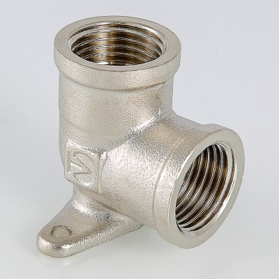 VTr.751.N.0004 Фитинг резьбовой – угольник с креплением (водорозетка) Valtec 1/2"  - Вид №11