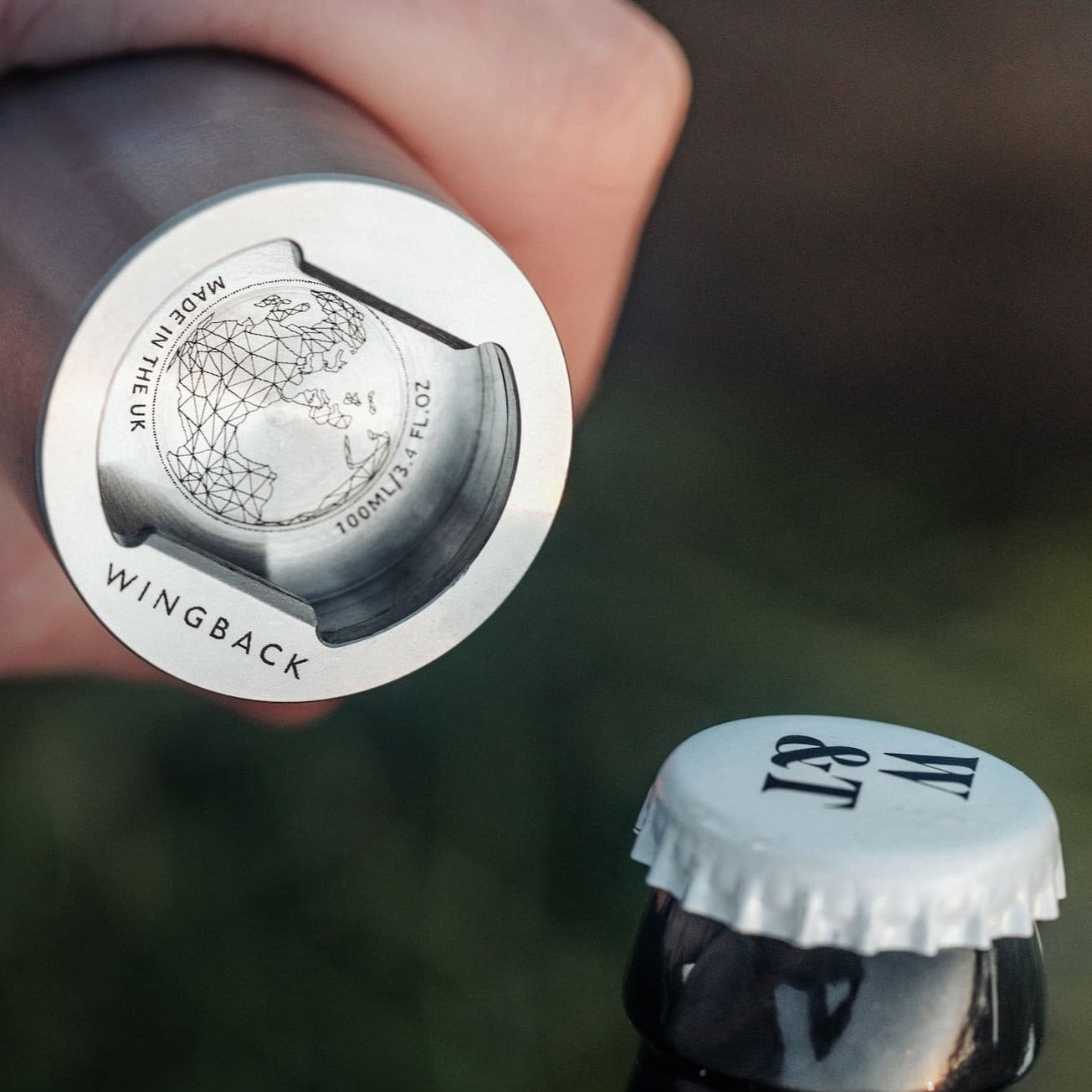 W203STE Фляжка на 100 мл - сталь Wingback  - Вид №6