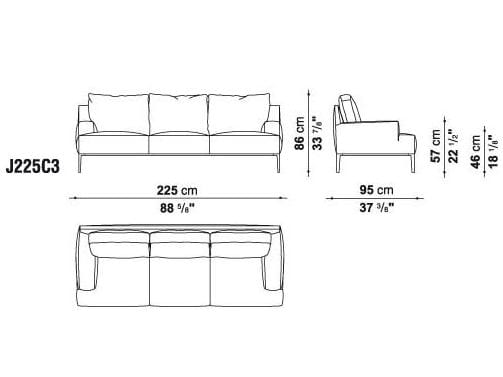 Ткань диван B&B Italia Project Жан ARCH-00070522 - Вид №5